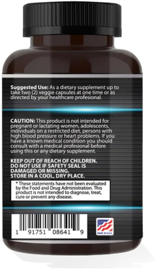 60 Capsules of Focus Pharmacology Relax Formula for Stress Relief and Mental Clarity