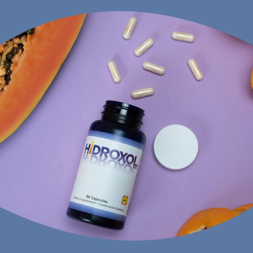 60 Capsules of Hidroxol Natural Supplement for Immune System Support, PH Balance, and Energy Boost