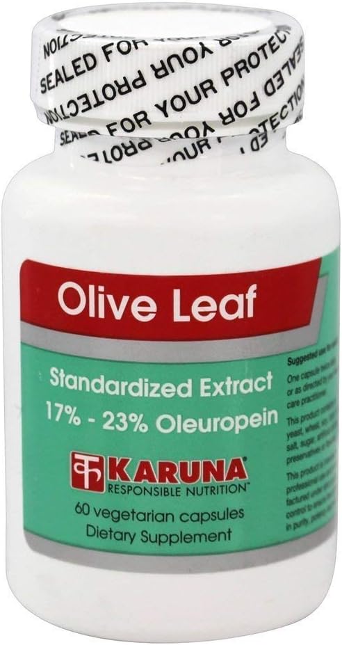 60 Capsules of Karuna Olive Leaf Extract: Natural Immune Support Supplement