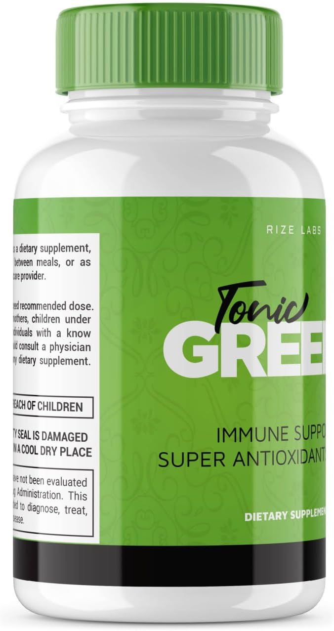 60 Capsules of Rize Labs Tonic Greens: Immune Support & Antioxidants Formula