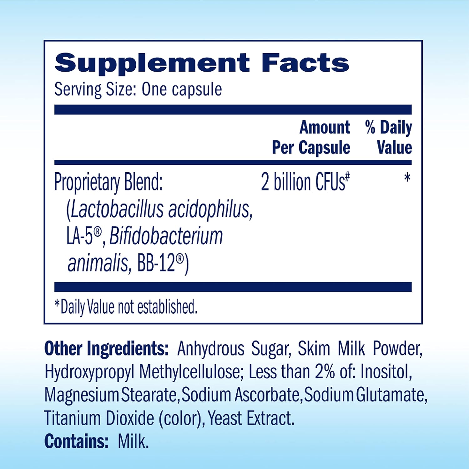 60 Capsules of TruBiotics Daily Probiotic - Gluten and Soy Free Digestive and Immune Health Support for Men and Women