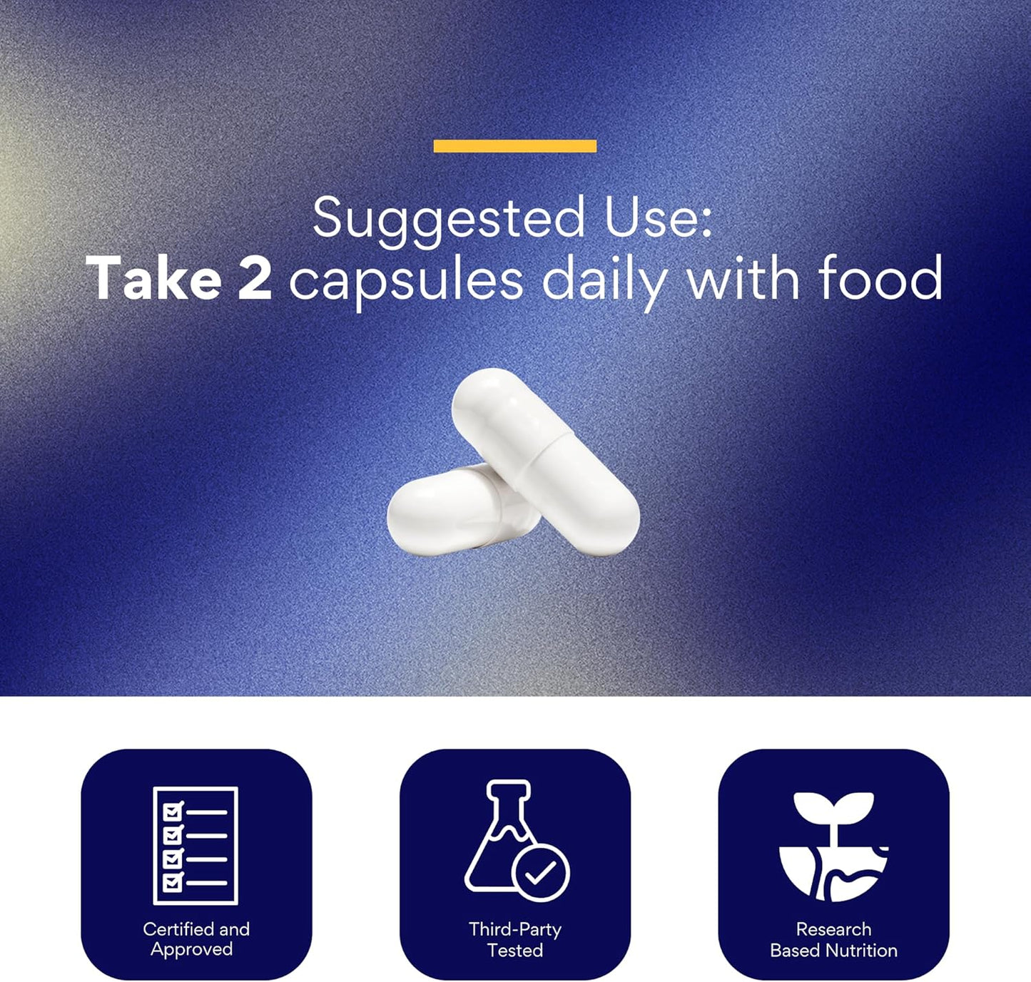60 Capsules of Vegan Nootropic Brain Booster for Cognitive Function - Research Verified Formula