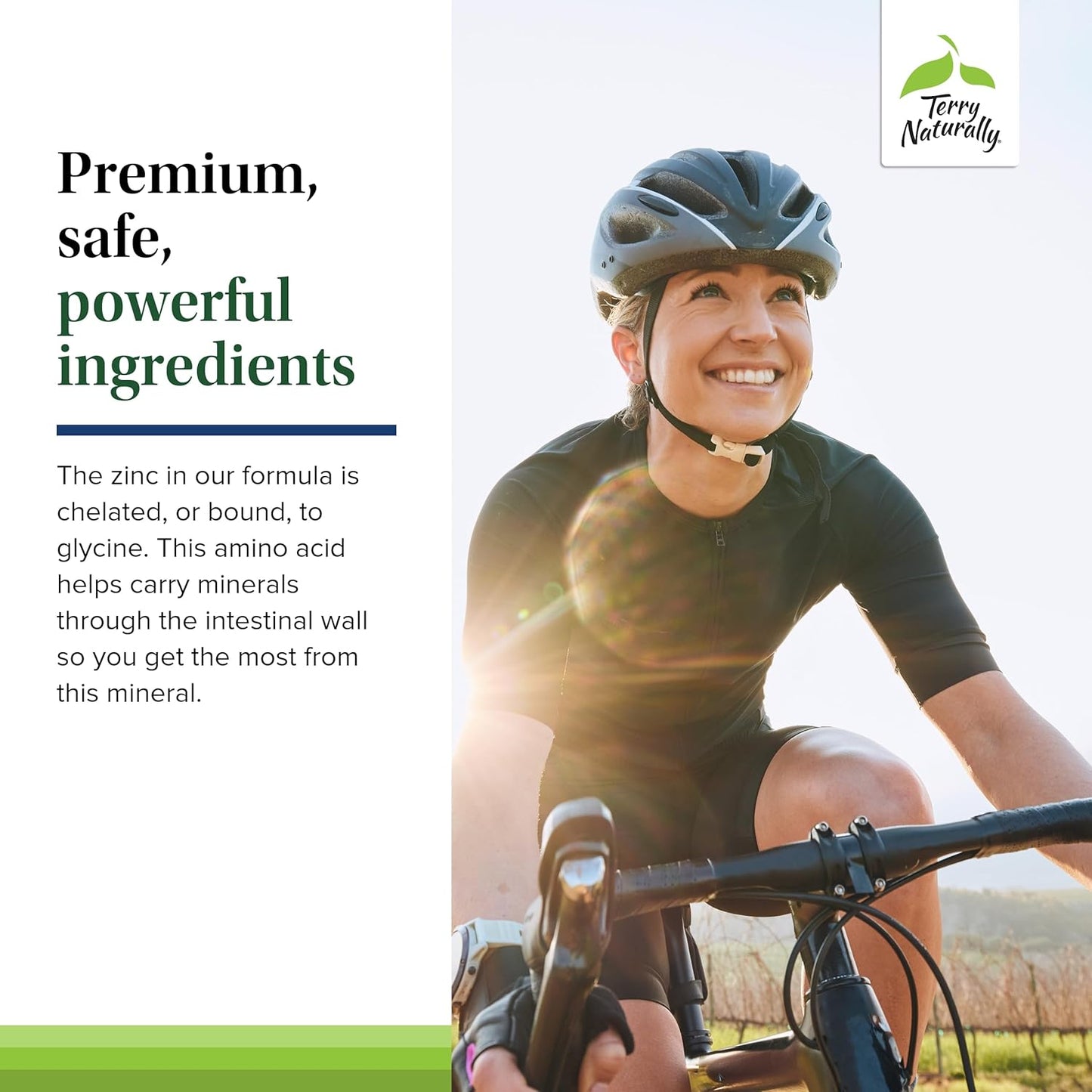 60 Capsules Terry Naturally Zinc Plus Selenium for Immune Support & Cellular Protection - Non-GMO Vegan Supplement - 60 Servings