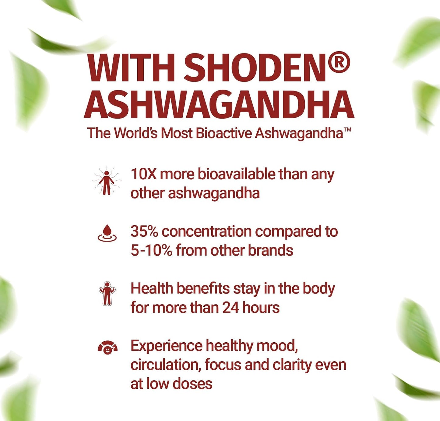 60 Capsules Vegan Ashwagandha Complex with Shoden® for Stress Relief, Sleep, and Energy Support - Non-GMO Formula