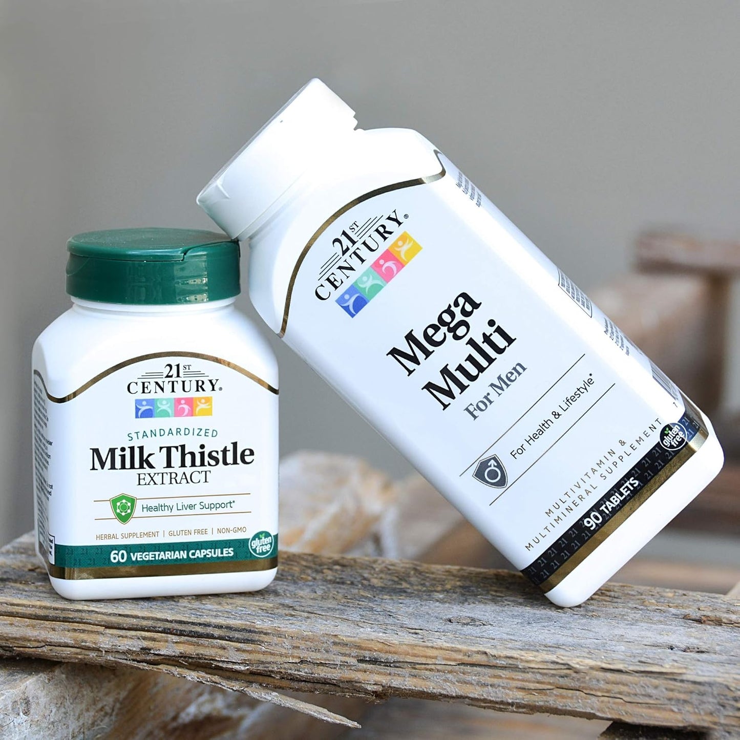 60 Count 21st Century Milk Thistle Extract Vegetarian Capsules (21338)