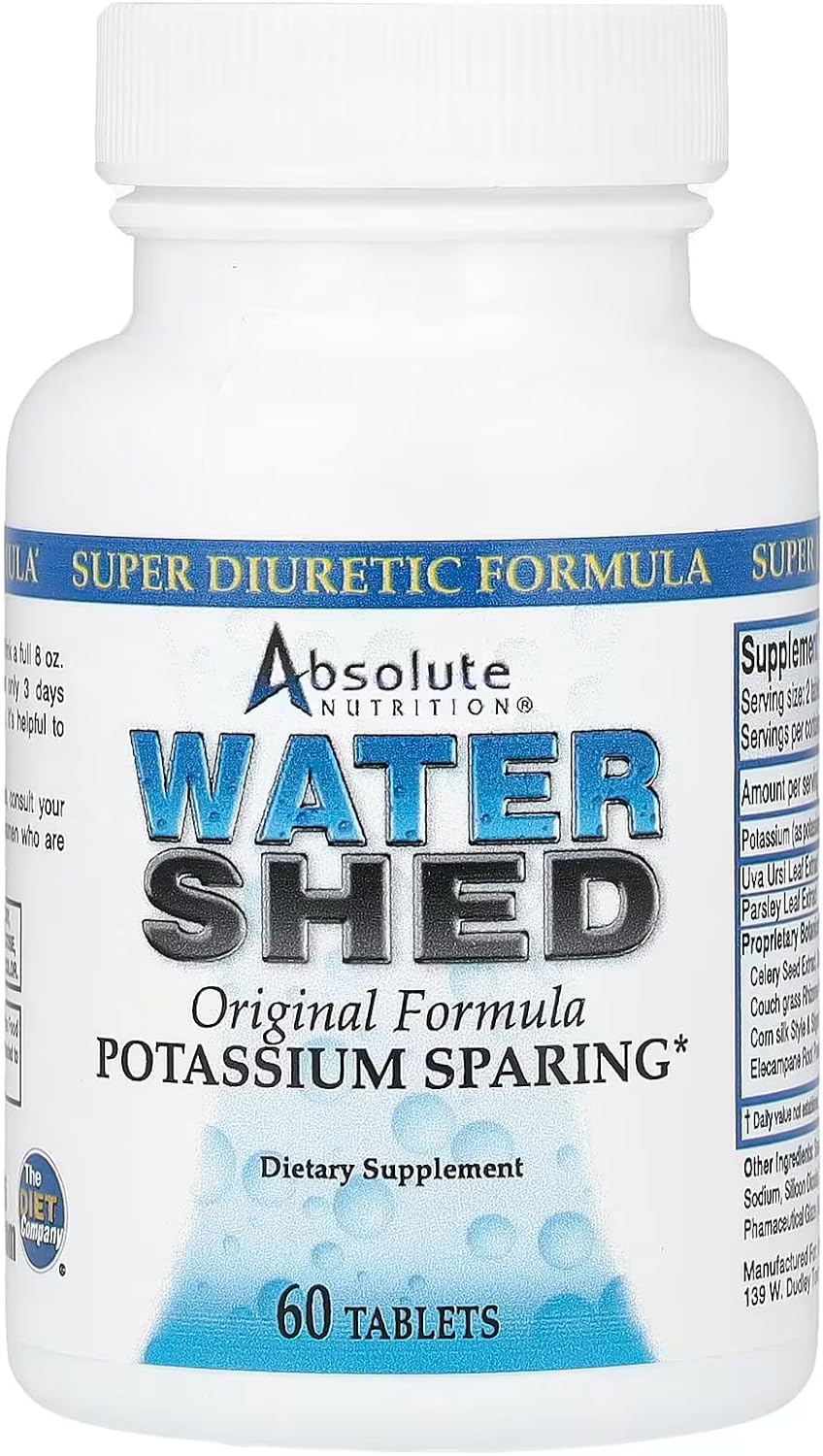 60 Count Absolute Nutrition Watershed Capsules for Effective Weight Loss & Detox Support