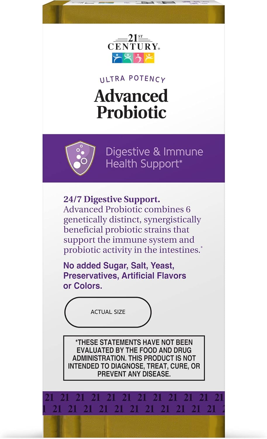 60 Count Advanced Probiotic Capsules for 21st Century Gut Health (27505)