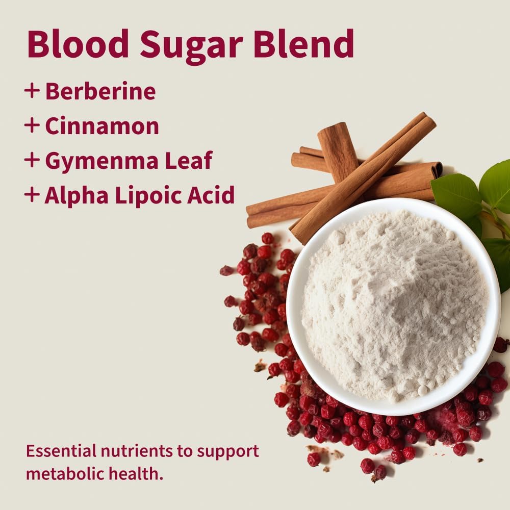 60 Count Blood Sugar Support Blend by Snap Supplements - Promotes Healthy Blood Sugar Levels