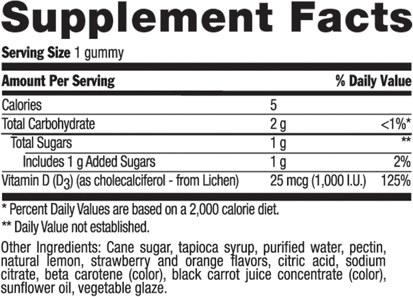 60 Count COUNTRY LIFE Vegan D3 Gummies - Natural Vitamin D Supplement for Immune Support and Bone Health