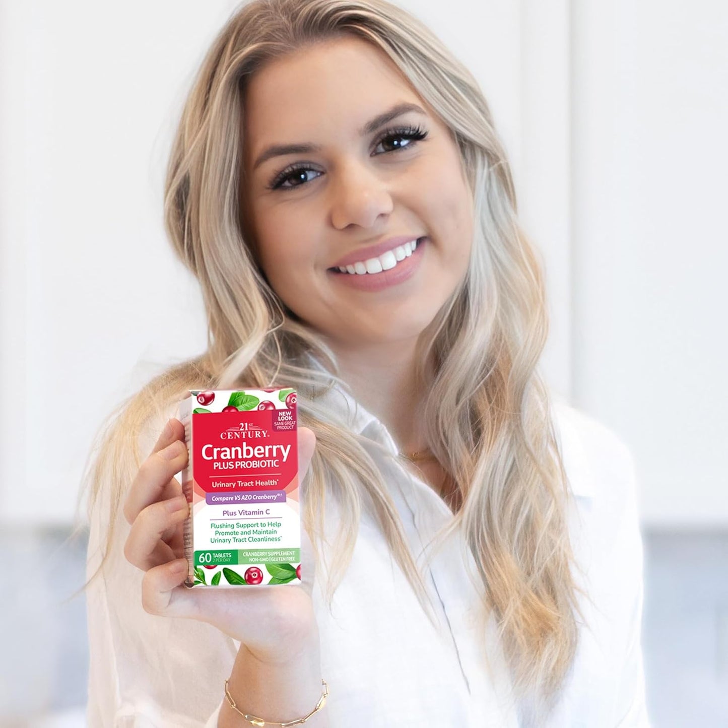 60 Count Cranberry Plus Probiotic Tablets for Modern Health
