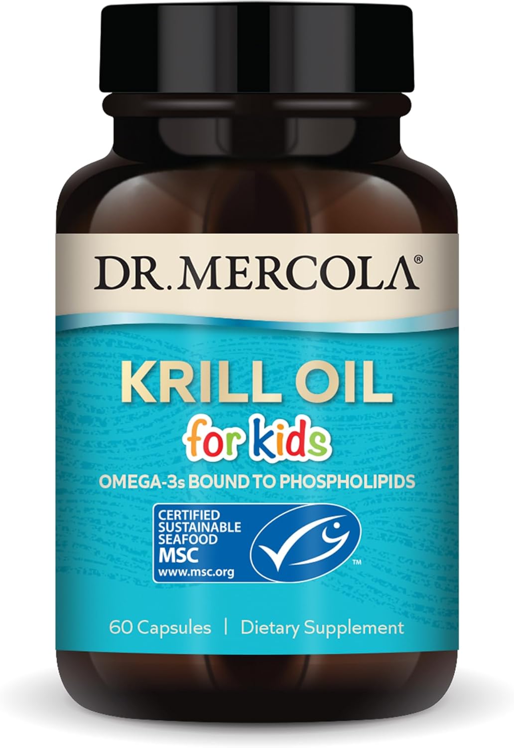 60 Count Dr. Mercola Kids Krill Oil Capsules for Children's Health