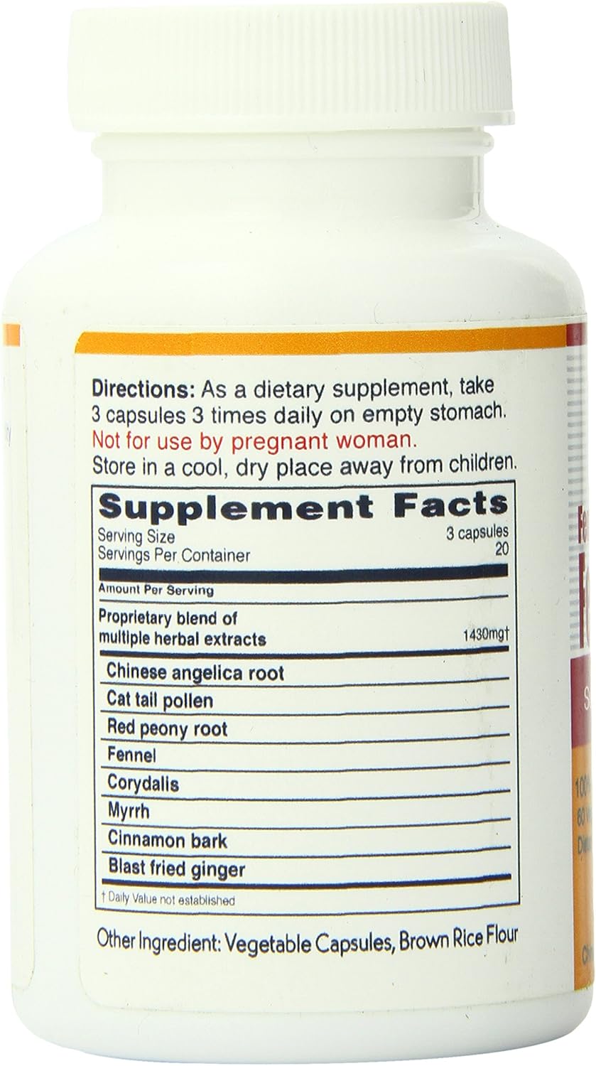 60 Count Female Fertility Support Supplement for Women - Promotes Reproductive Health and Hormone Balance