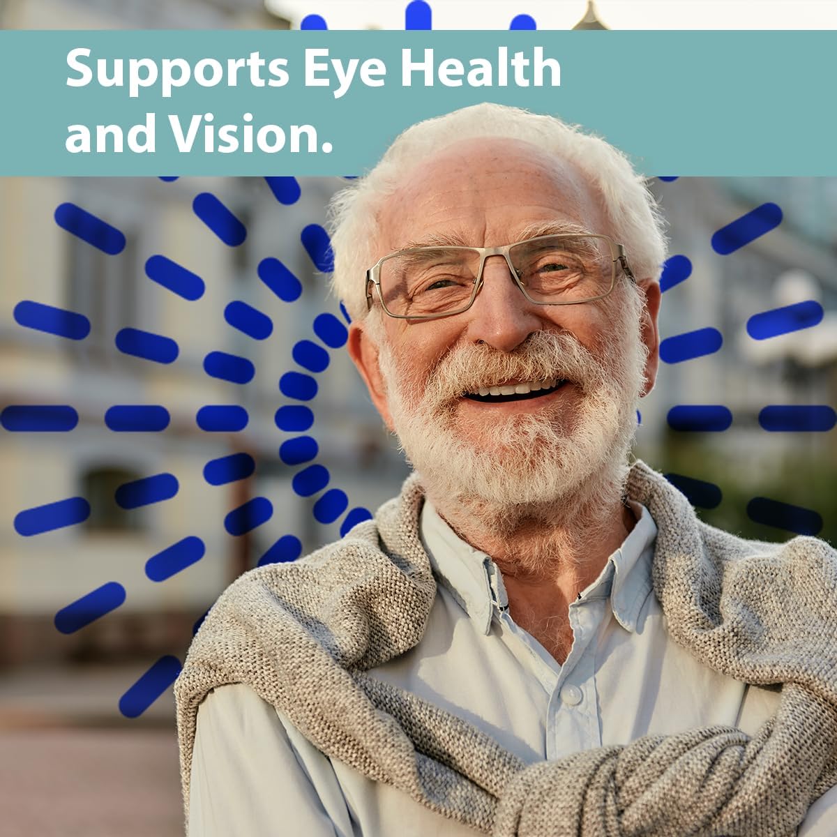 60-Count GeriCare Ocular Vitamins with Lutein - Eye Vitamins and Minerals Dietary Supplement Tablets