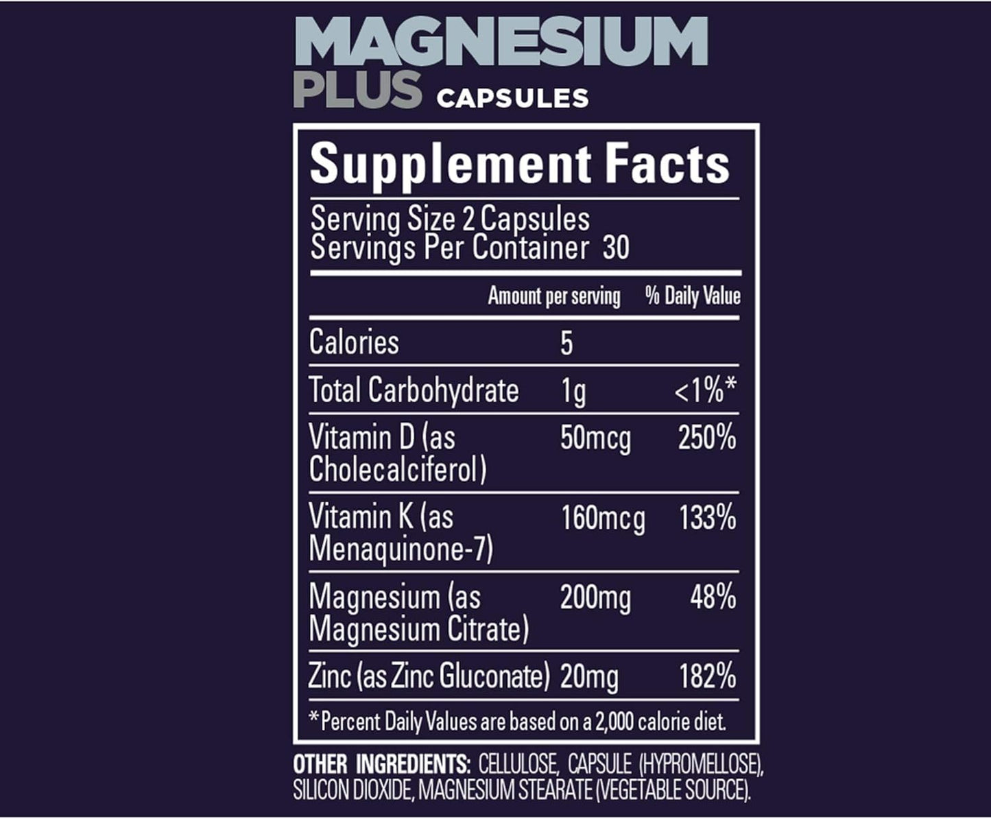 60-Count GU Energy Roctane Magnesium Plus Capsules with Vitamin K, D, and Zinc for Recovery Support