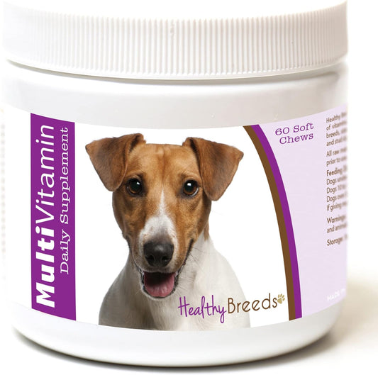 60 Count Healthy Breeds Jack Russell Terrier Multi-Vitamin Soft Chews for Overall Health and Wellness