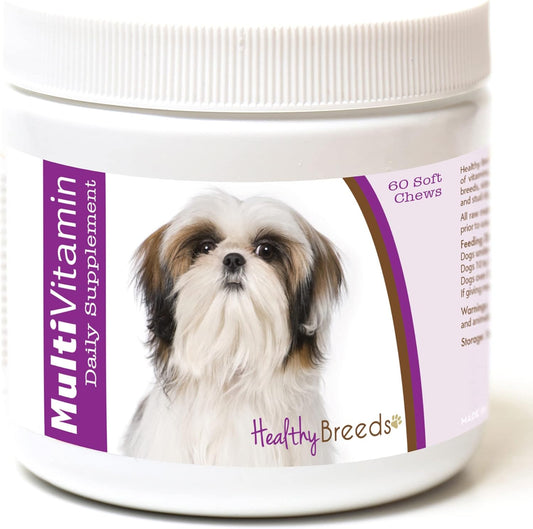 60 Count Healthy Breeds Shih Tzu Multi-Vitamin Soft Chews for Dogs