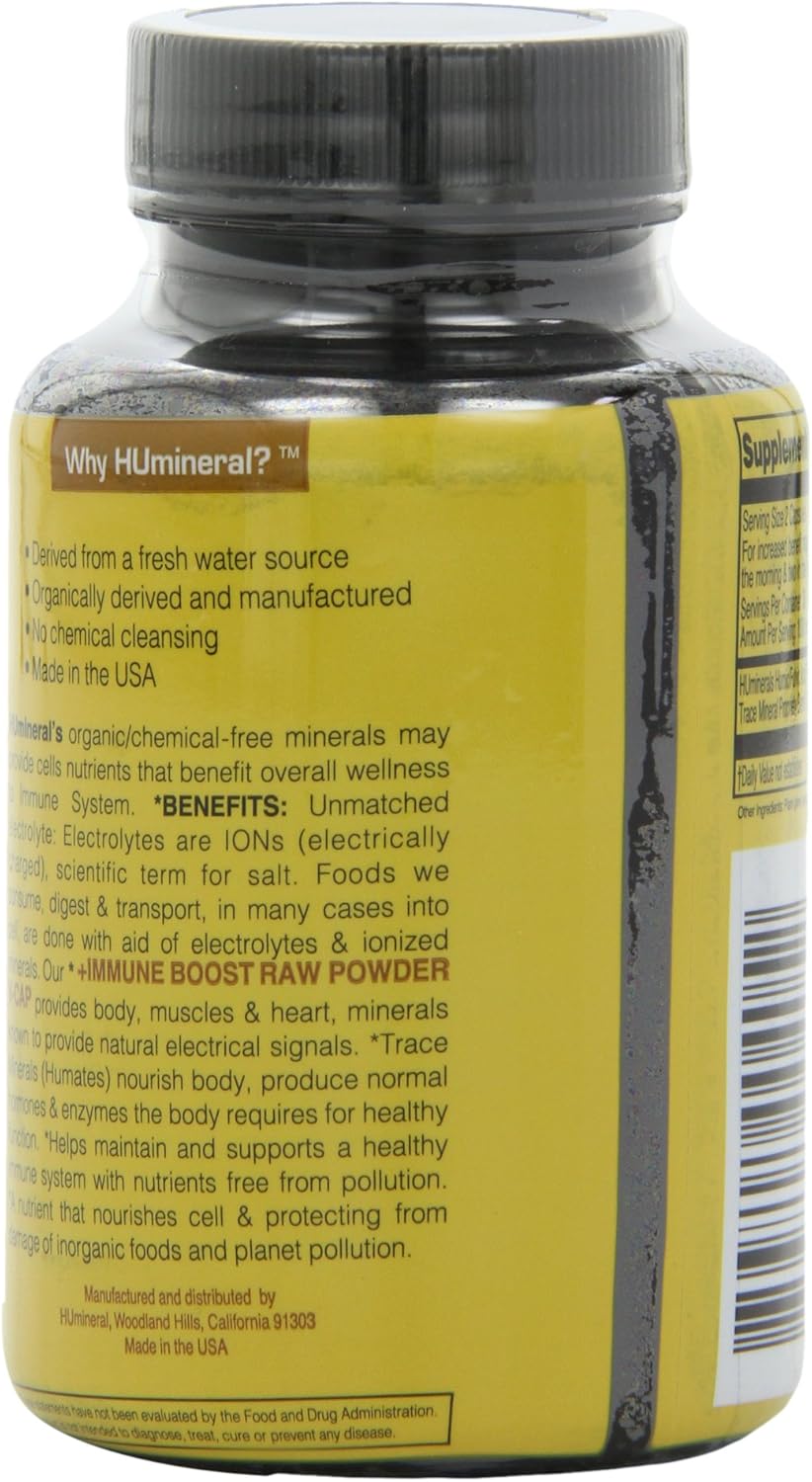 60 Count HUmineral Humic and Fulvic Mineral Raw Powder Supplement for Immune Support