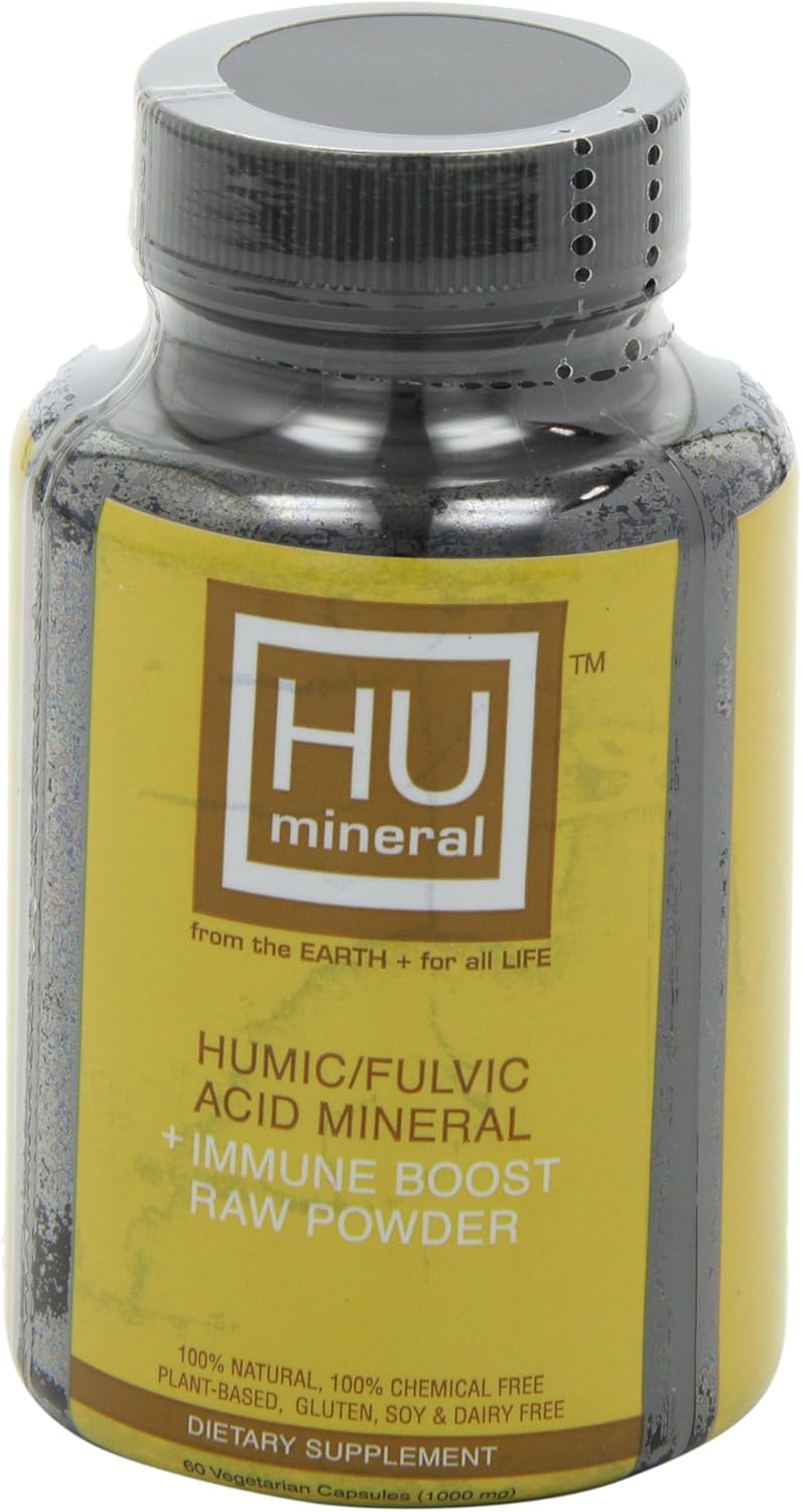 60 Count HUmineral Humic and Fulvic Mineral Raw Powder Supplement for Immune Support
