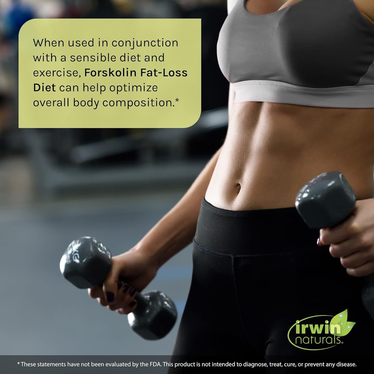 60 Count Irwin Naturals Forskolin Fat Loss Diet Supplement - Natural Weight Loss Support Formula