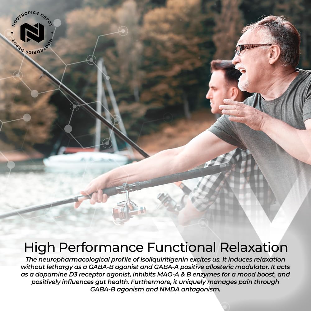 60 Count Isoliquiritigenin Controlled Dissolve Tablets with 25mg Licorice Extract for Mood, Relaxation, and Energy Support