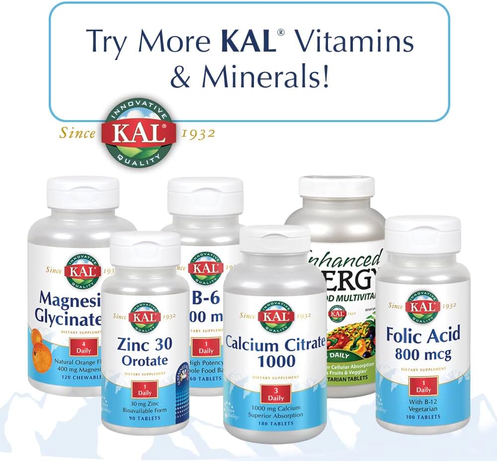 60 Count KAL Herburetic Tablets for Natural Diuretic Support
