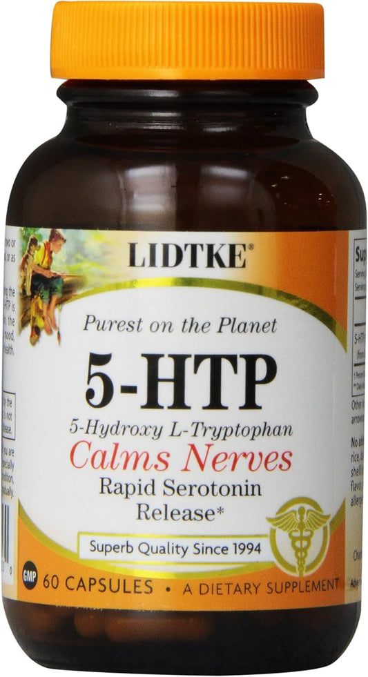 60-Count Lidtke Technologies 5-HTP Capsules for Diet Support