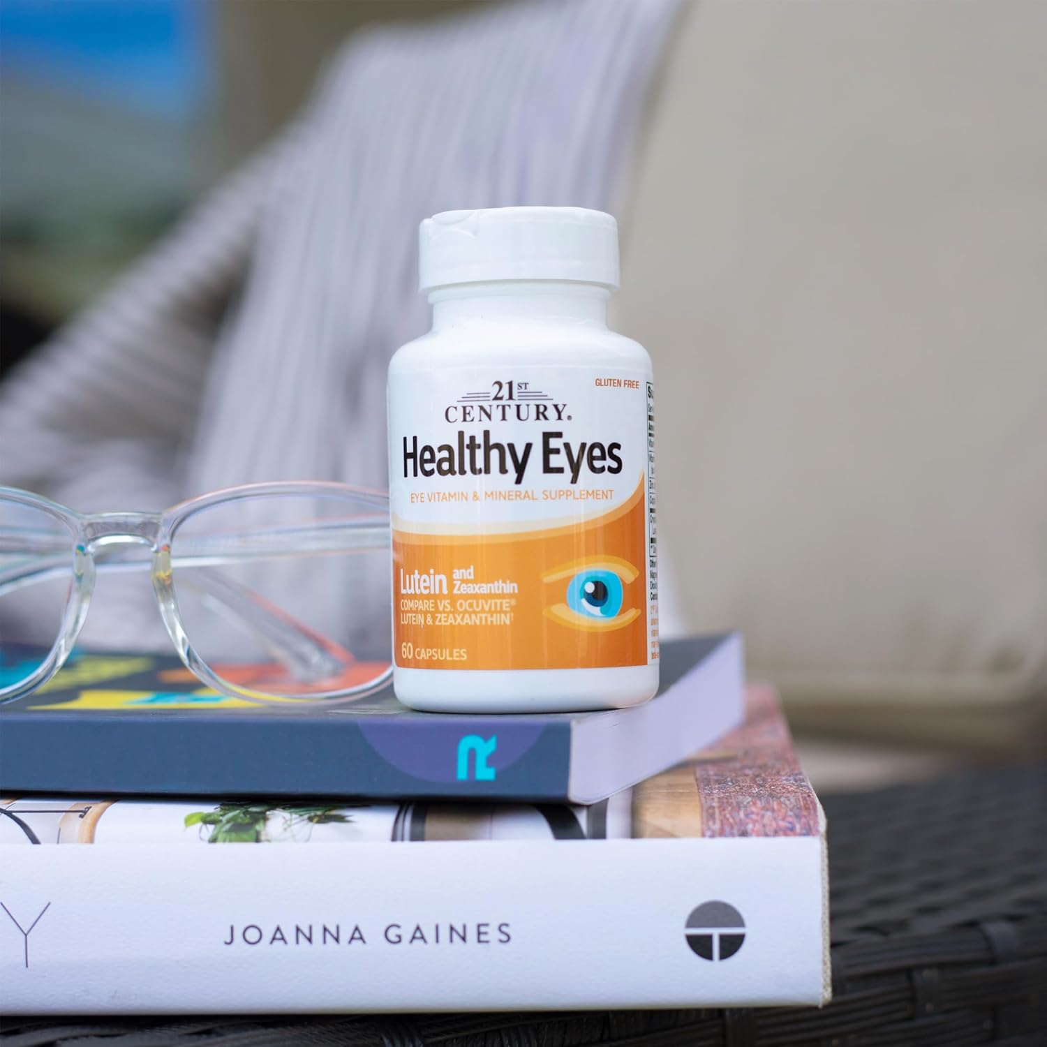 60 Count of 21st Century Lutein and Zeaxanthin Capsules for Healthy Eyes