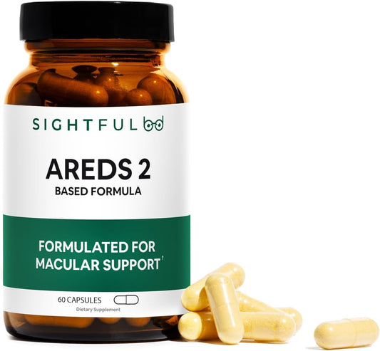 60 Count Sightful AREDS 2 Eye Vitamins with Lutein & Zeaxanthin | Made in USA