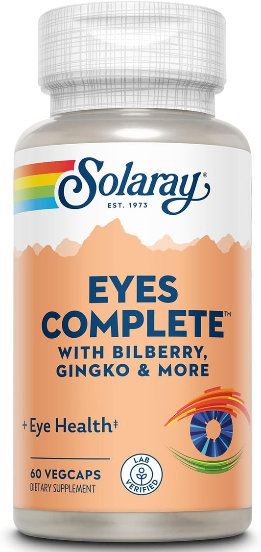 60 Count SOLARAY Eyes So Healthy Vegetarian Capsules for Eye Health Support