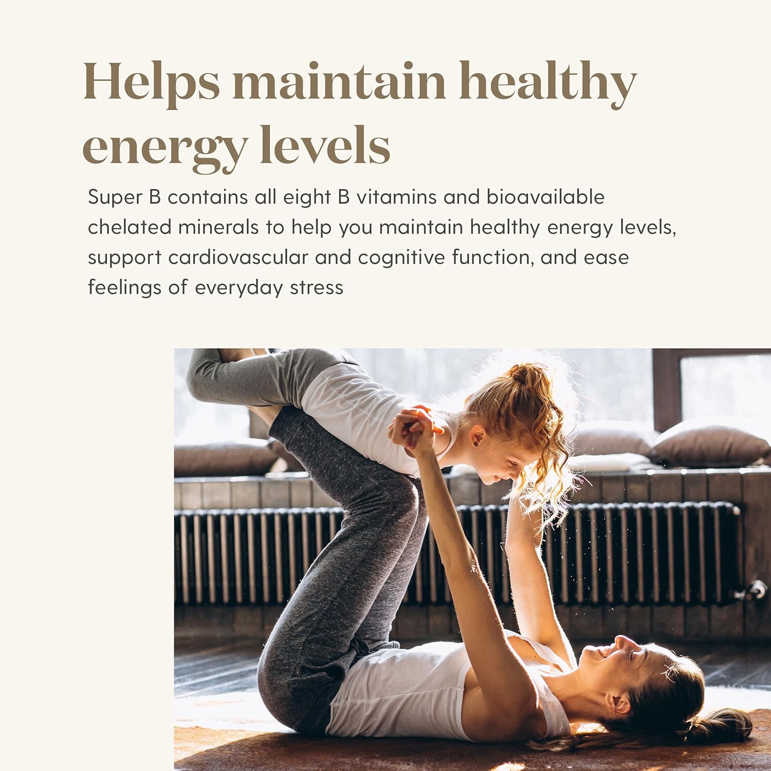 60-Count Young Living Super B Tablets with B Vitamins, Minerals, and Folate for Healthy Energy Levels, Keto-Friendly