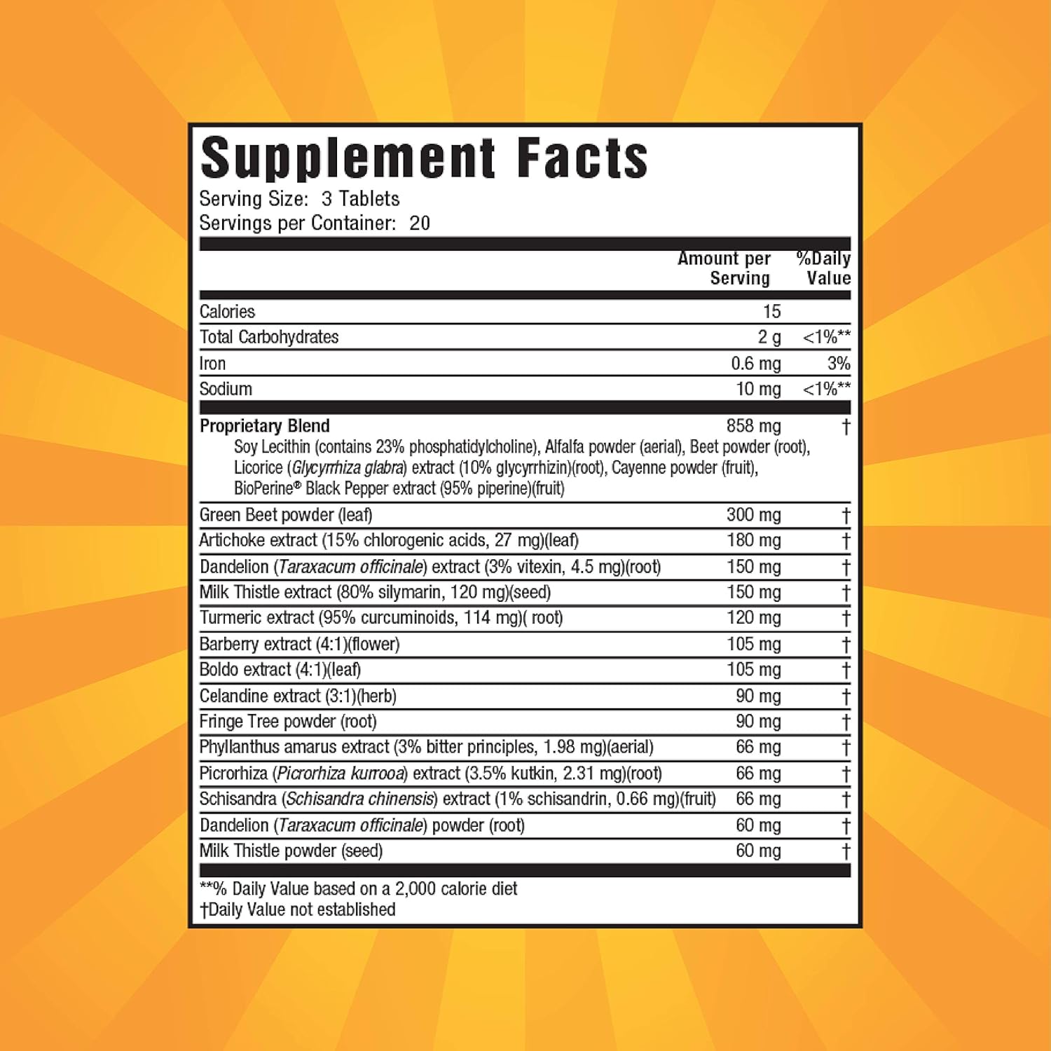 60 ct Nature's Secret Milk Thistle Liver Cleanse Tablets for Liver Support & Detox