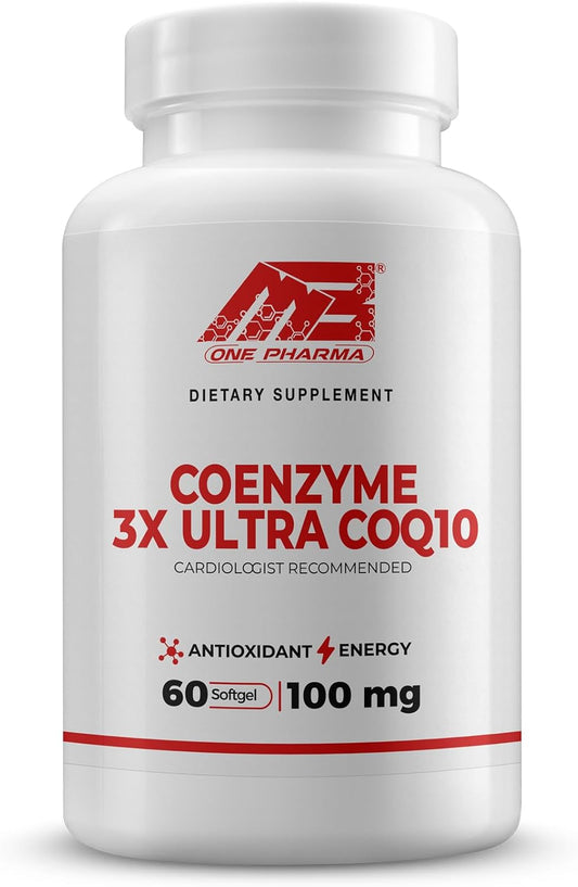 60 Day Supply of MB One Pharma-COQ10 Supplement (100mg) for Superior Antioxidant Defense and Heart Health
