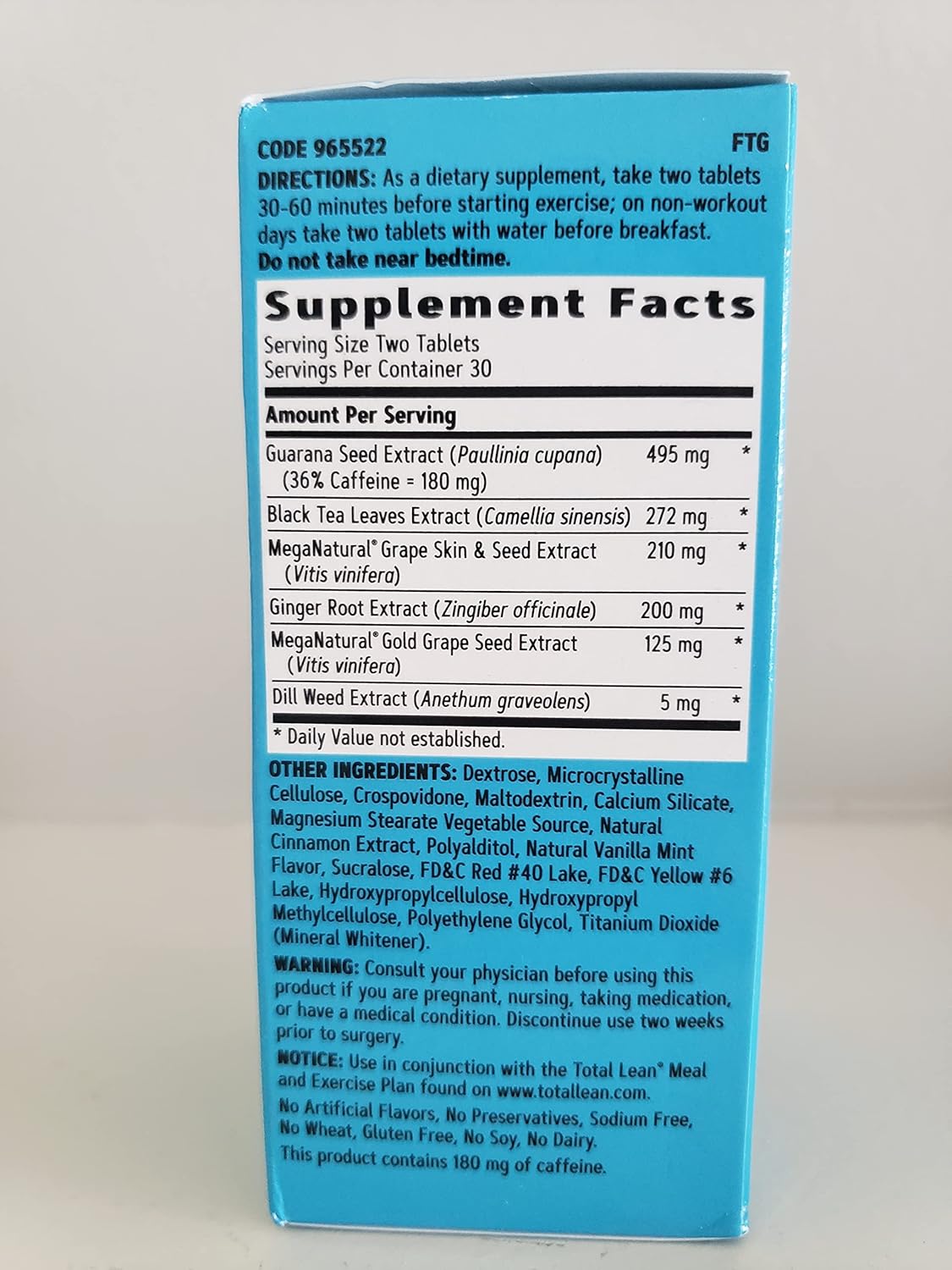 60 GNC Total Lean Burn Capsules - Weight Management Supplement