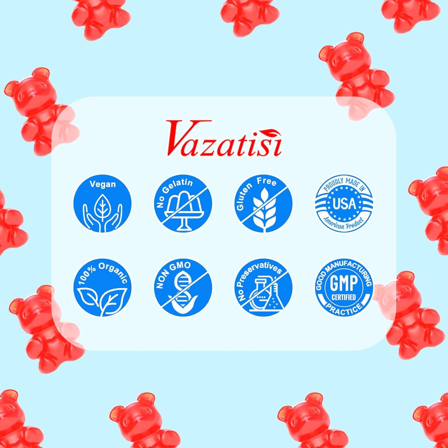 60 Gummies - Vazatisi Joint Support Supplement with Bioavailable Glucosamine, Chondroitin, Turmeric, MSM, and Boswellia - Cartilage and Flexibility Boost