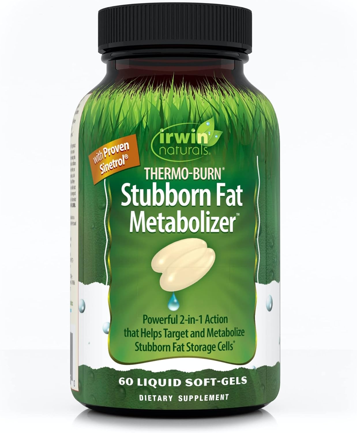60 Liquid Soft-Gels Irwin Naturals Thermo-Burn Metabolizer with Green Tea Extract, MCT Oil, and Caffeine