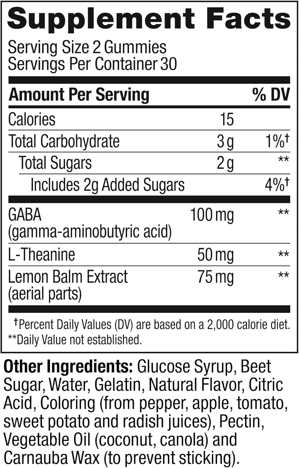 60 OLLY Goodbye Stress Gummies with GABA, L-Theanine, Lemon Balm for Stress Relief - Berry Flavor