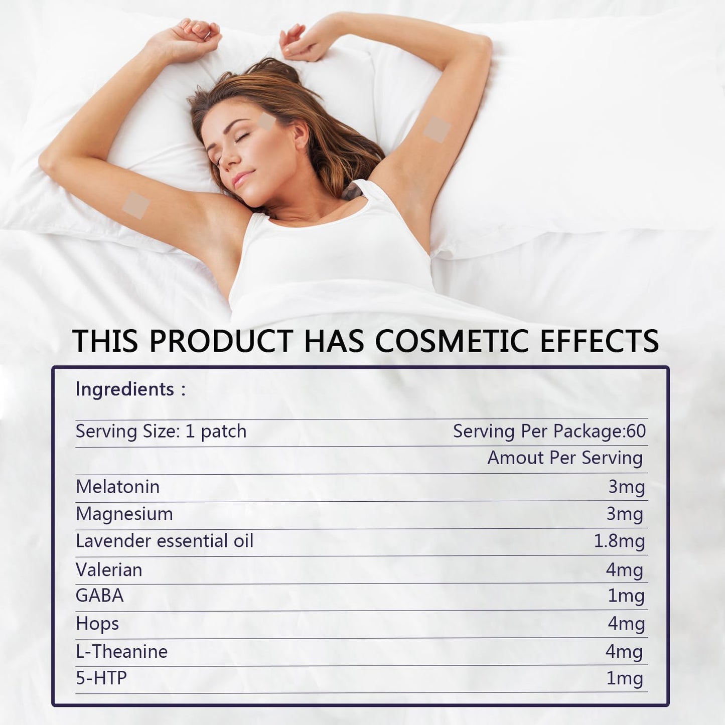 60 Premium Sleep Patches for Adults - Upgraded Ingredients for Easy and Comfortable Use
