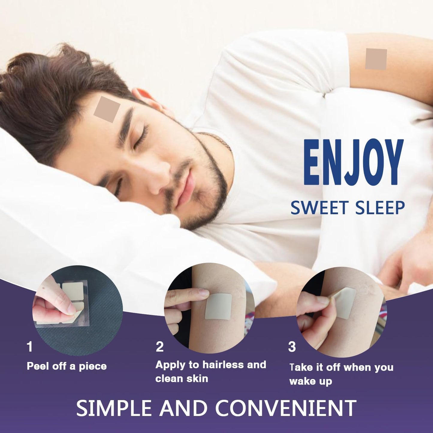 60 Premium Sleep Patches for Adults - Upgraded Ingredients for Easy and Comfortable Use