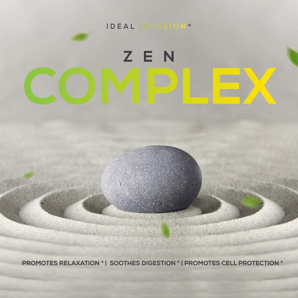 60 Servings of Ideal Infusion Cortisol Blocker and Mood Support with Astragalus Root, Ashwagandha, and Passion Flower - Vegan Formula for Relaxation and Stress Relief
