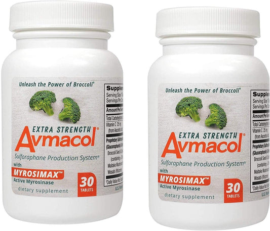60 Tablet Avmacol Extra Strength Supplement for Boosting Immune System with Sulforaphane