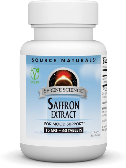 60 Tablets of Source Naturals Serene Science Saffron Extract for Mood Support