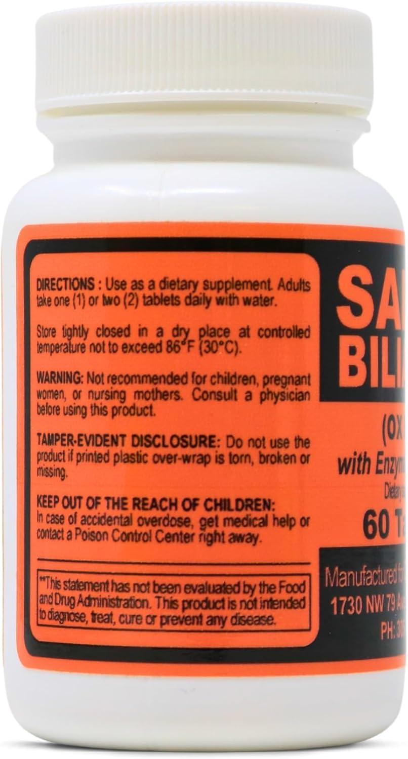 60 Tablets of YORABI (OX Bile) with Enzymatic Digestan for Digestive Support