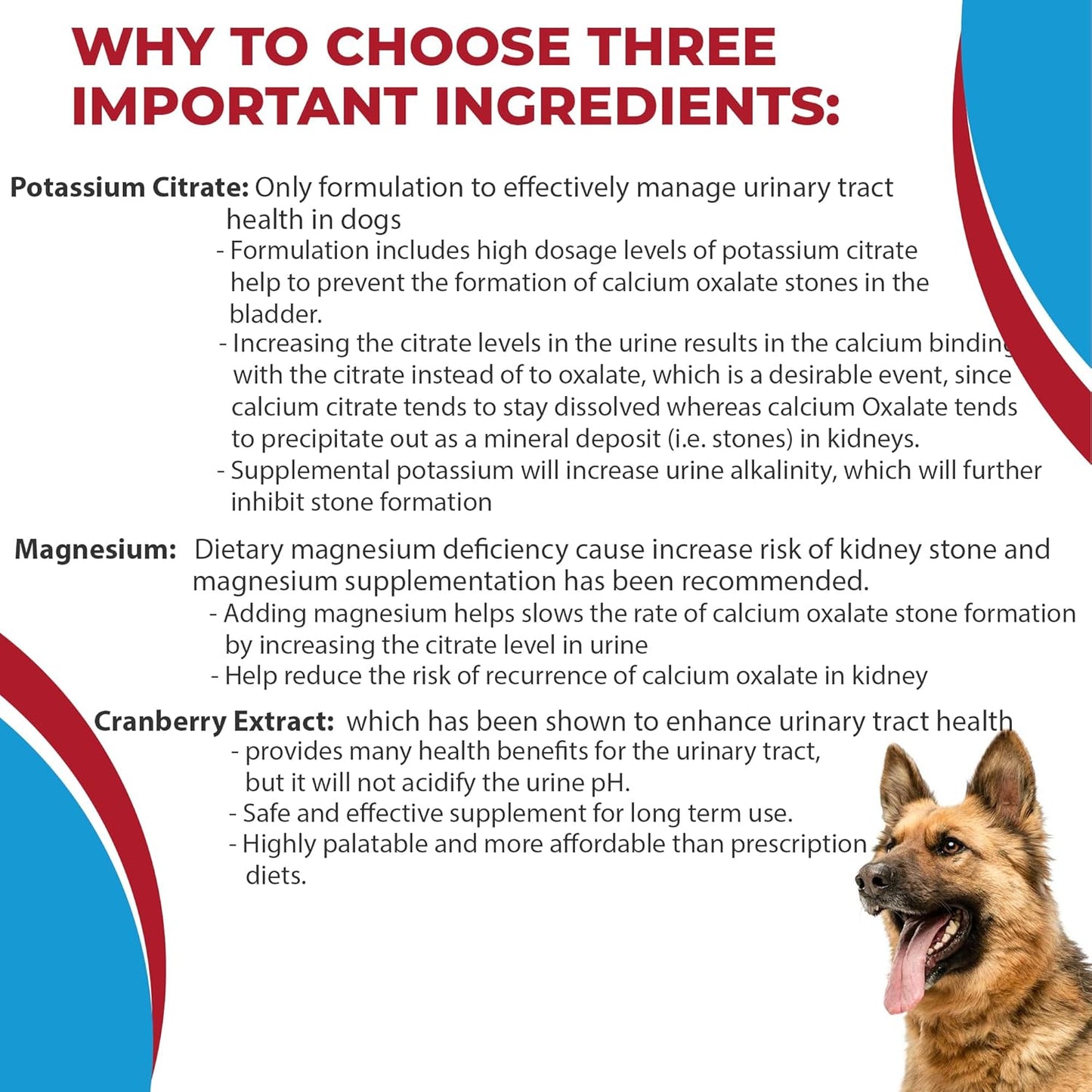 60 Tablets Pet Health Pharma Potassium Citrate Plus Cranberry & Magnesium Supplement for Dogs - Urinary Tract Support - Prevents Calcium Oxalate Stones - Bladder & Kidney Stone Deterrent - Made in USA