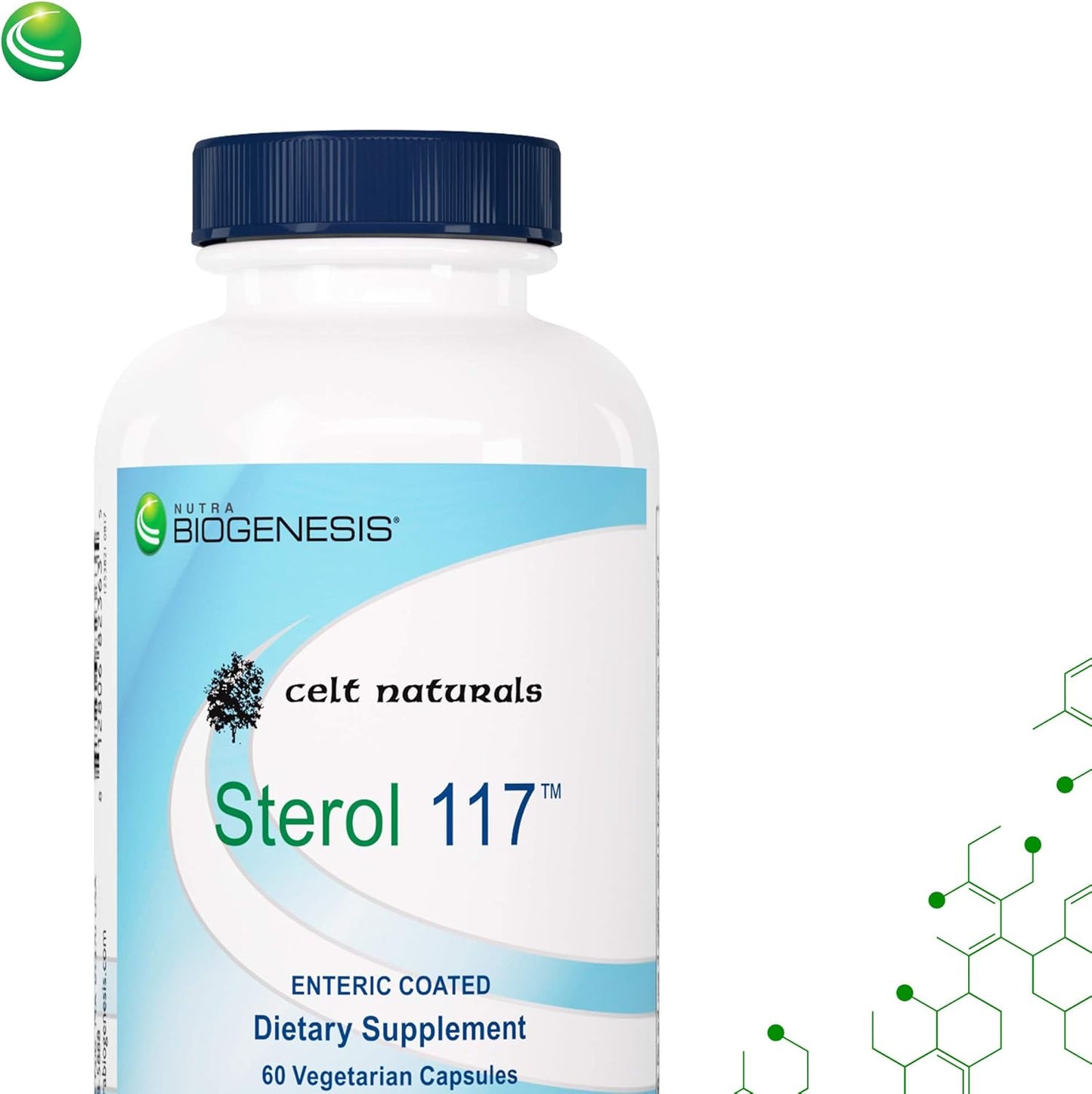 60 Veg Capsules of Nutra BioGenesis BioGenesis Nutraceuticals Sterol 117 - Plant-Based Supplement for Health