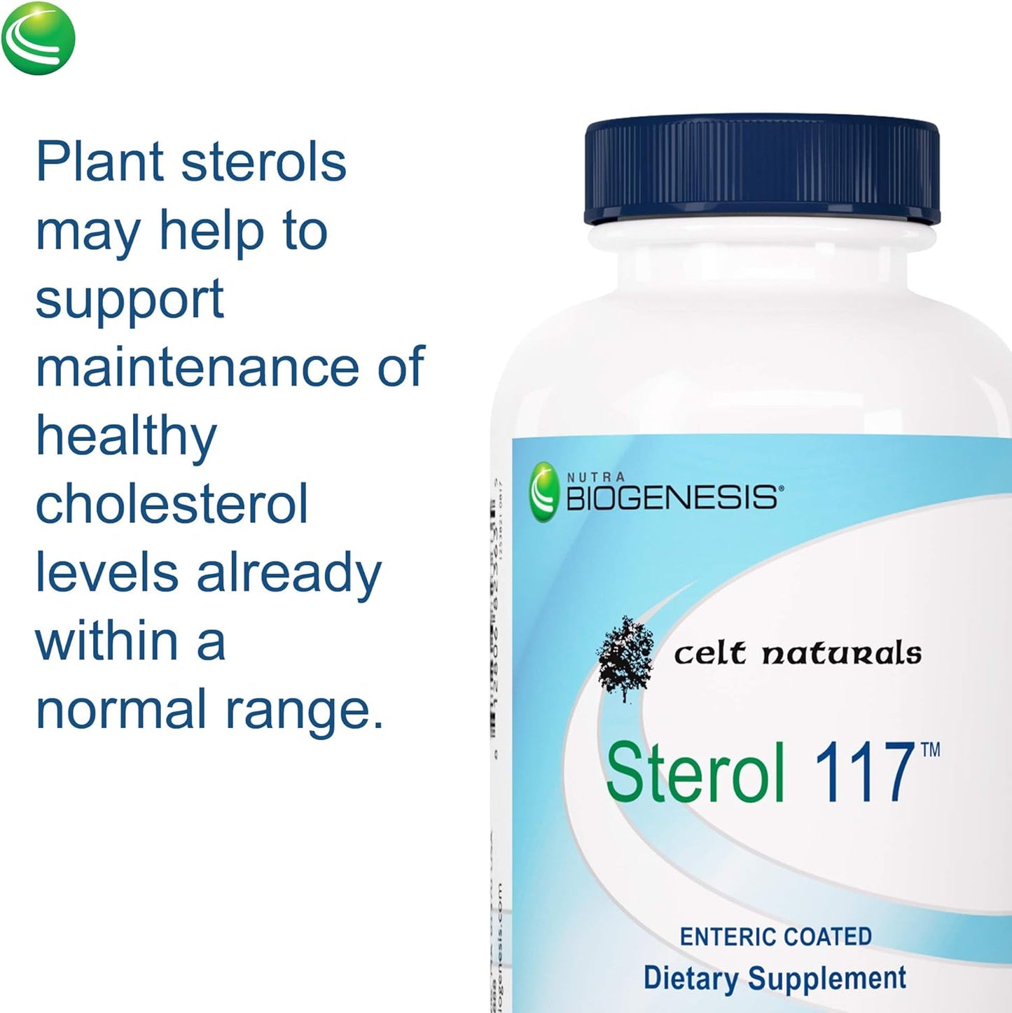 60 Veg Capsules of Nutra BioGenesis BioGenesis Nutraceuticals Sterol 117 - Plant-Based Supplement for Health