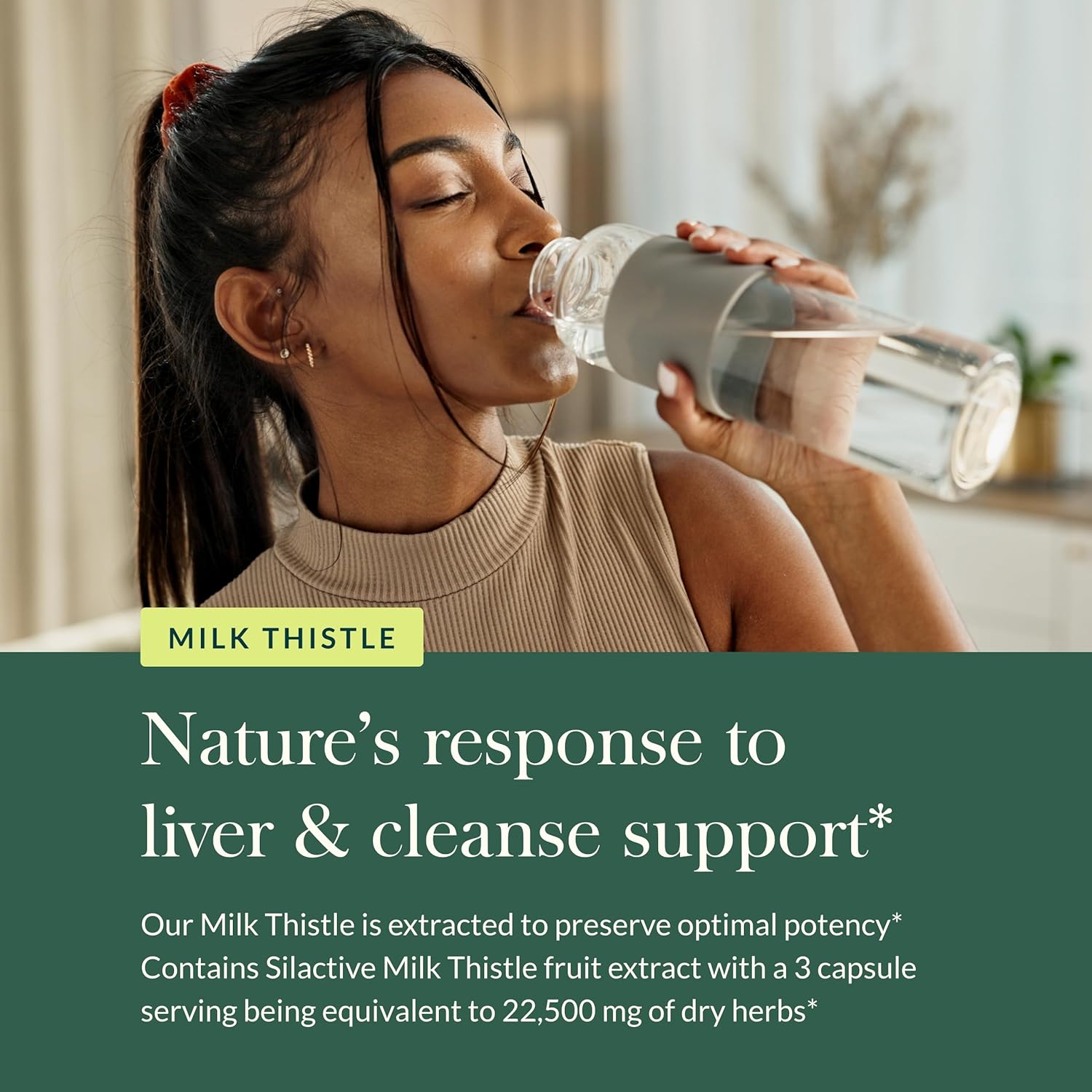 60 Vegan Capsules of Gaia Herbs Milk Thistle for Liver Support and Healthy Liver Function - Natural Cleanse Supplement for Liver Health*