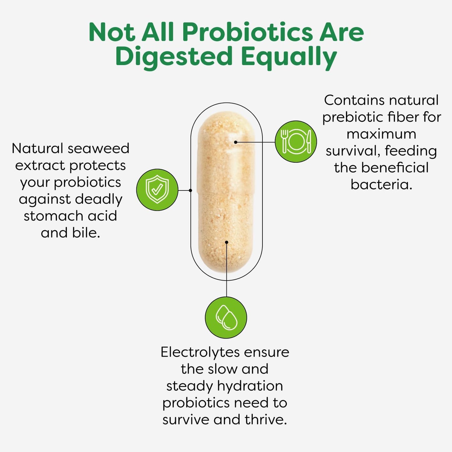 60 Vegan Capsules of Probulin Total Care with Saccharomyces Boulardii for Pre, Pro, and Postbiotic Support