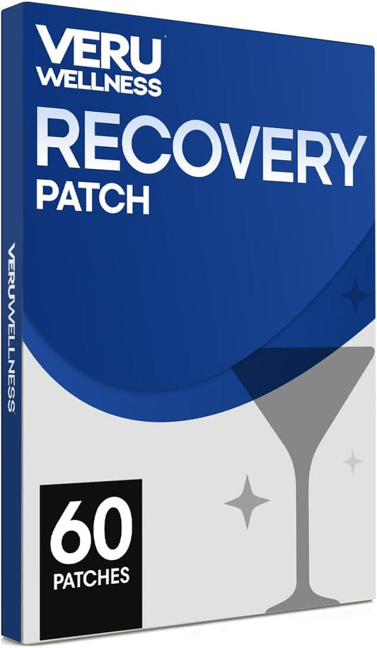 60 Waterproof Veru Wellness Party Recovery Patches - Morning and Night Use - Refreshed Formula for Comfortable Recovery