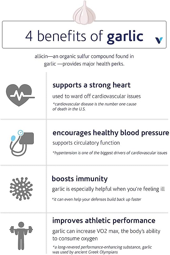 600 MG Odorless Aged Garlic Extract Capsules for Cardiovascular Health - 200 Count by The Vitamin Shoppe