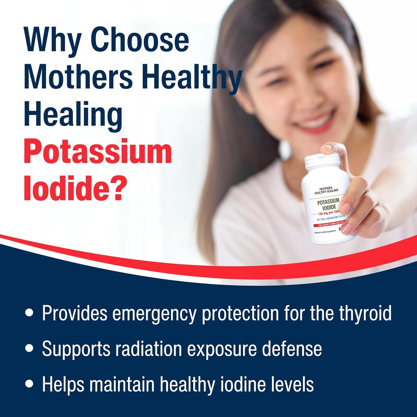 600 Potassium Iodide Tablets for Thyroid Support - 65mg KI Supplement for Short Term Use - Iodine Rich YODO Naciente Formula for Mothers Health